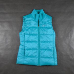 Oakley Size Small Teal Turqoise Puffer Vest Full Zip Pockets Insulated Snowboard